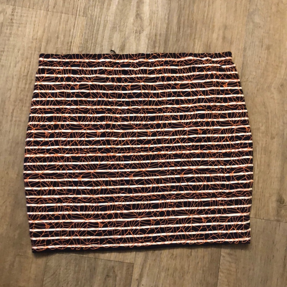 Brand new stylish skirt orange and blue